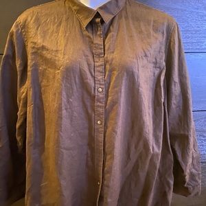 Women’s Ralph Lauren Plus Linen Blouse